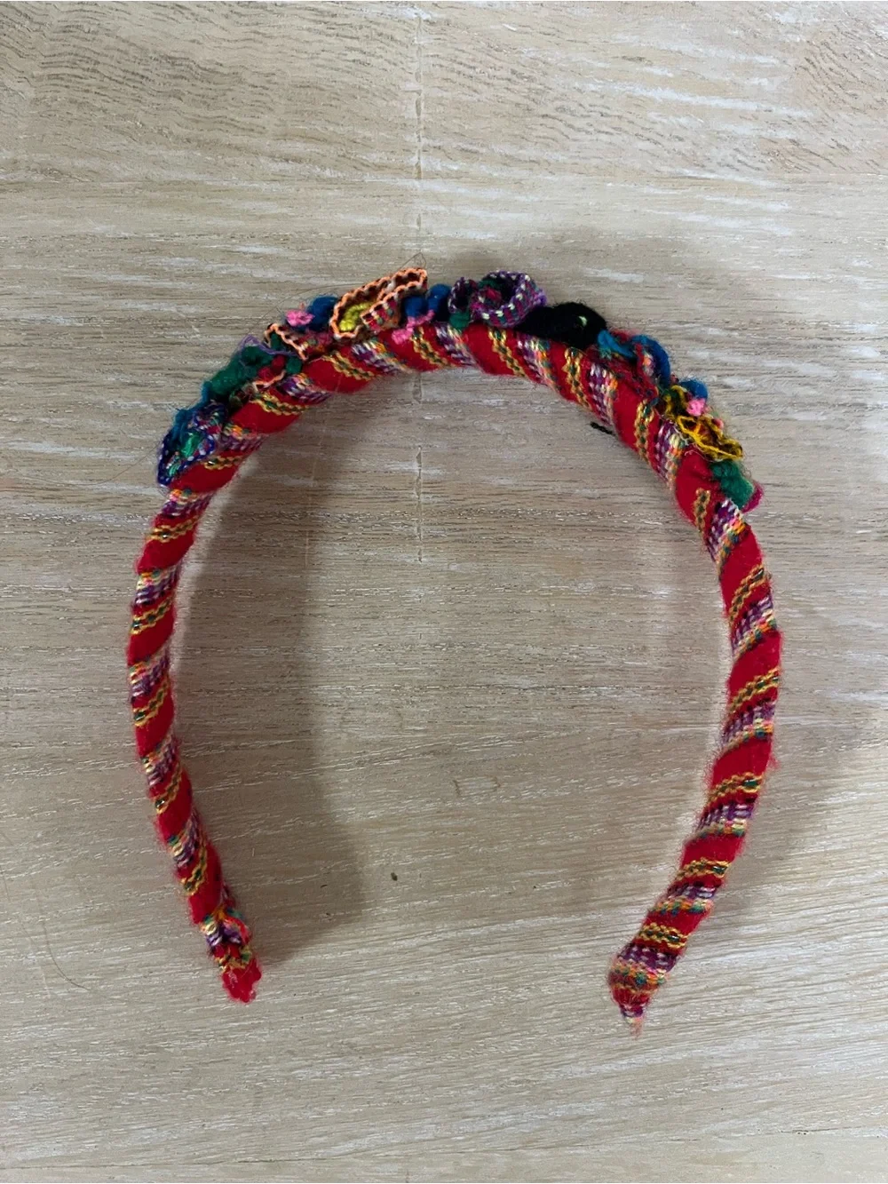 Handcrafted Multicolor Kids Headband with Miniature Dolls